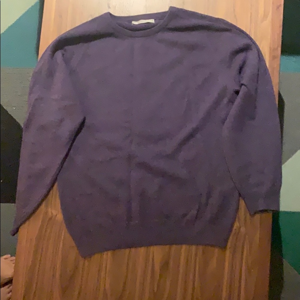johnston’s of elgin purple cashmere sweater